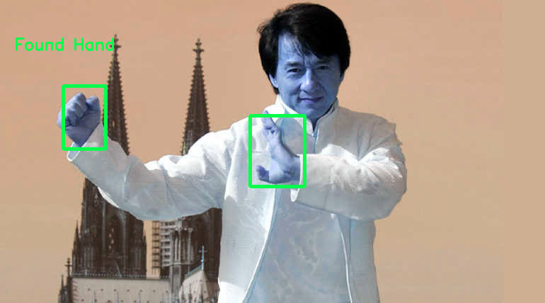 Hand Detected By SSD Neural Networks